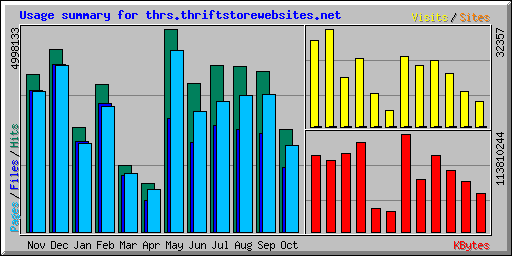 Usage summary for thrs.thriftstorewebsites.net